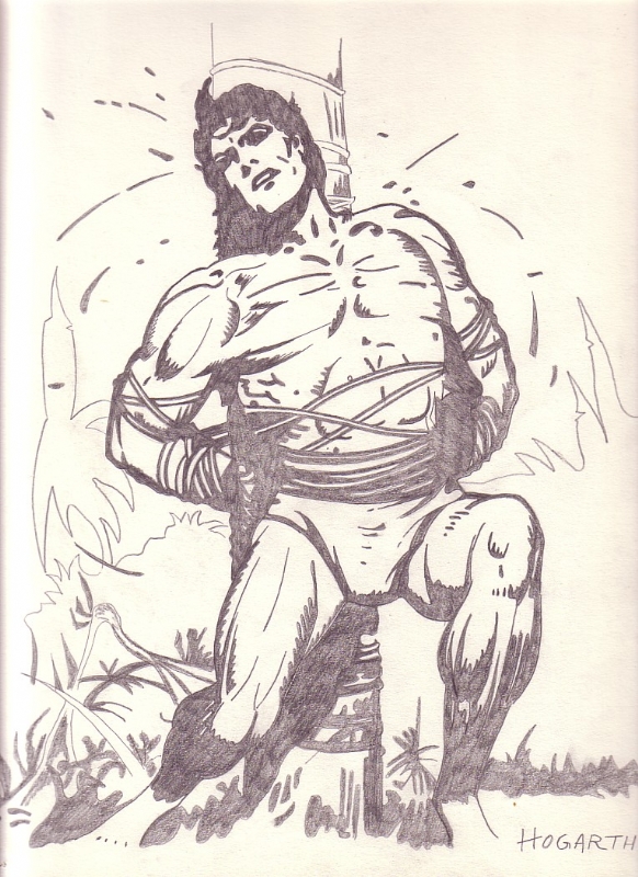 Tarzan Burne Hogarth Comic Art